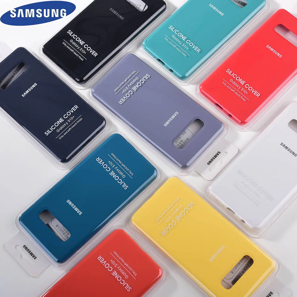 Оригинальный силиконовый чехол для Samsung Galaxy S10/S10E/S10 Plus в упаковке|Бамперы| |