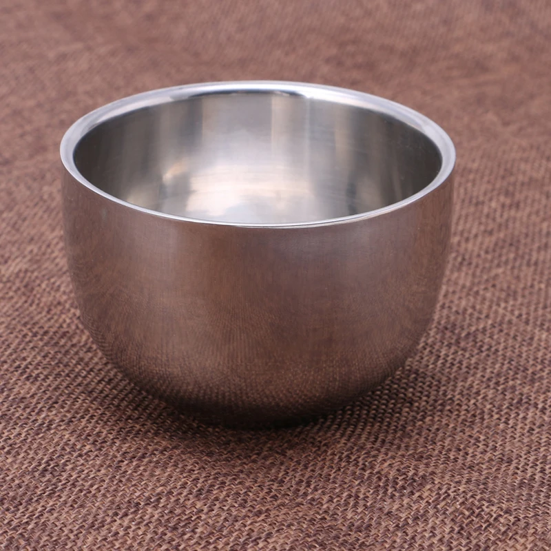 Мужская металлическая бритва объемом 200 мл из нержавеющей стали|shaving mugs|metal shave