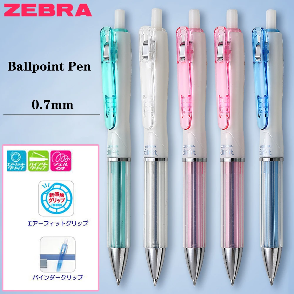 Japan ZEBRA Zebra BA9 Ballpoint Pen Airfit Ring Glue Iron Nozzle Air Cushion Grip Glue Oily Large Pen Holder Writing Smooth 0.7m