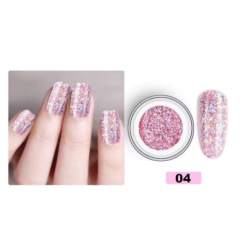 Beautilux Gel Polish Kit Ослепительный гель лак для ногтей Голографические блестки Nails Art