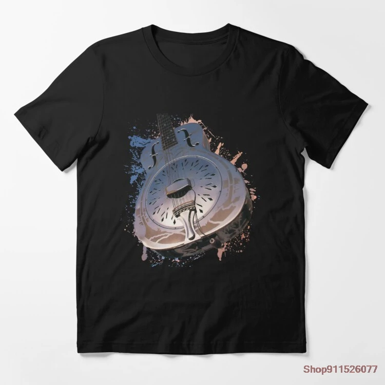 

Guitar Dire Straits 100% cotton Men t-shirt Summer Loose Men/Women T Shirt Casual Short Sleeve Men's anime t-shirts