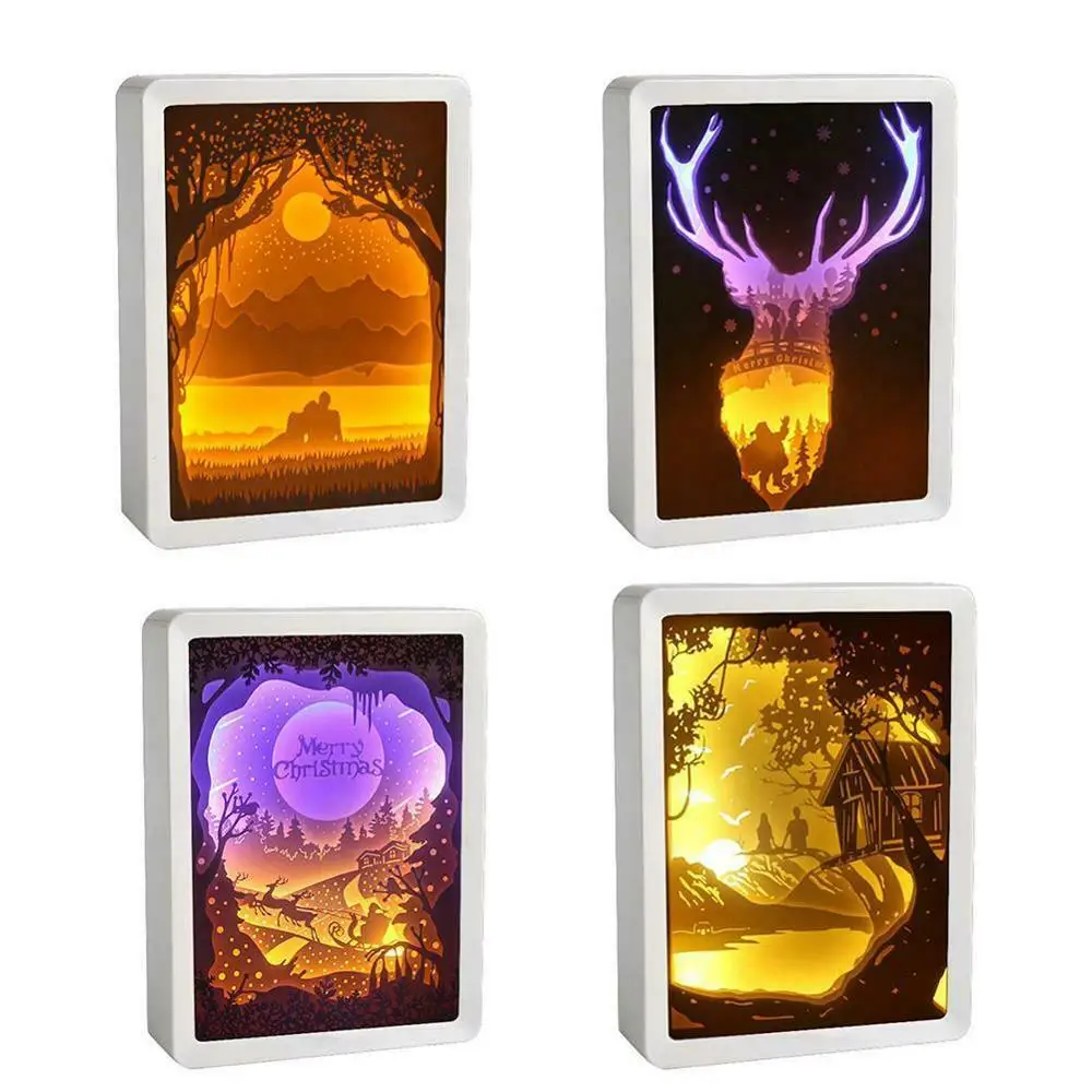 Новый 3D Рождественский фестиваль Бумага резные изделия украшения кроя