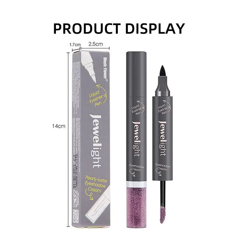 Новинка Лидер продаж модные тени для век жидкая подводка глаз ручка с двойной