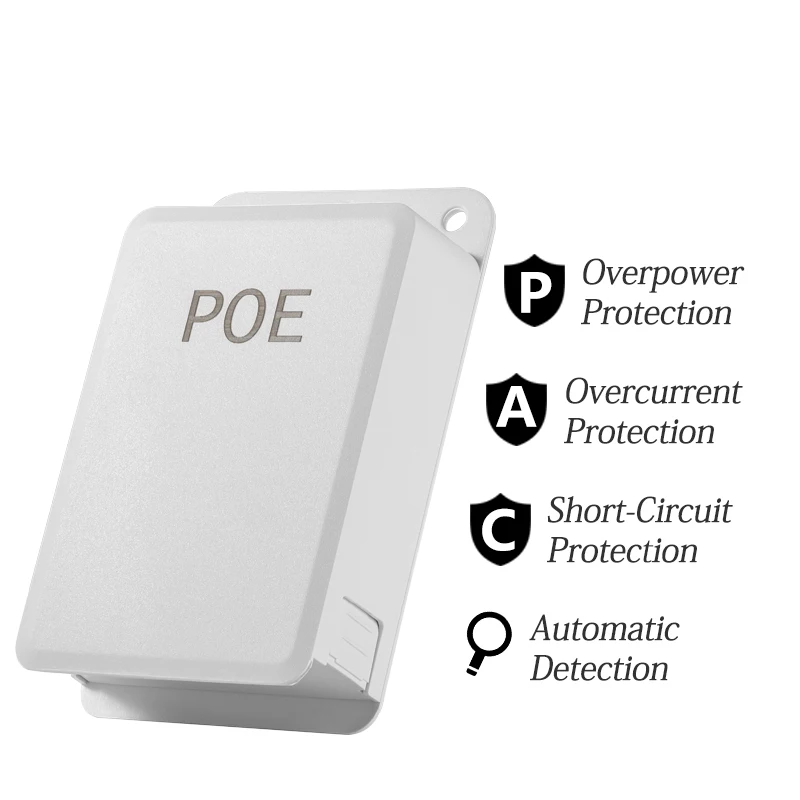 Разделитель PoE на открытом воздухе и Водонепроницаемый IEEE 802.3af 10/100 Мбит/с