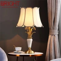 bright dimmer brass table lamp desk light contemporary luxury led decoration for home
