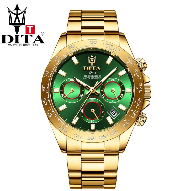 

DITA Top Brand Luxury Fashion Men Watch 30ATM Waterproof Date Clocks Quartz Watches Mens Sport Wristwatch Relogio Masculino