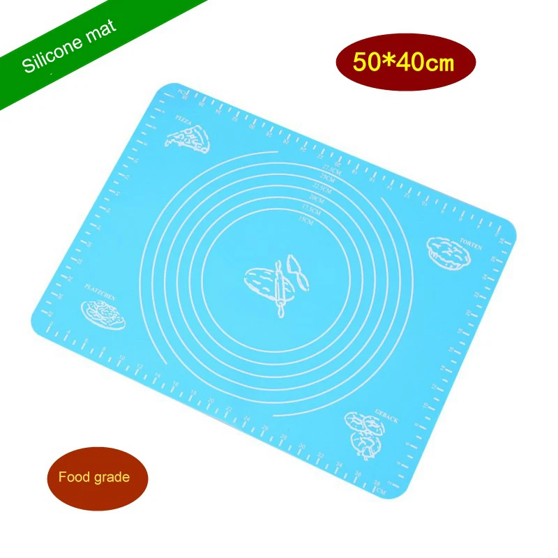 YIBO силиконовый коврик для раскатки теста утолщенный без вкуса кухонные