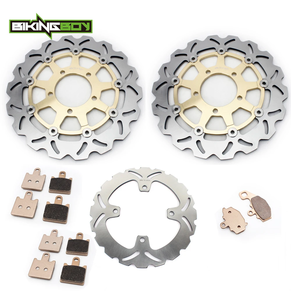 BIKINGBOY For KAWASAKI Z 1000 Z1000 07 08 2007 2008 ABS Front Rear Brake Discs Disks Rotors Pads | Автомобили и мотоциклы