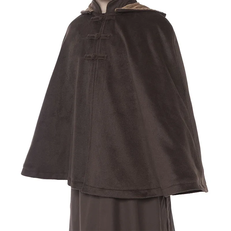 

Chinese Buddhism Products Lay Master Monk Meditation Cape Martial Arts Kung Fu Tai Chi Outer Coat