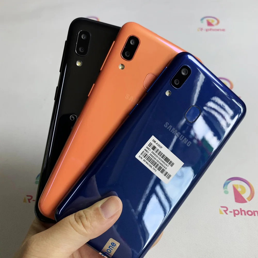 Оригинальный Samsung Galaxy A20e 4G мобильный телефон 5 8 ''двойная sim-карта 3 ГБ ОЗУ 32 Гб