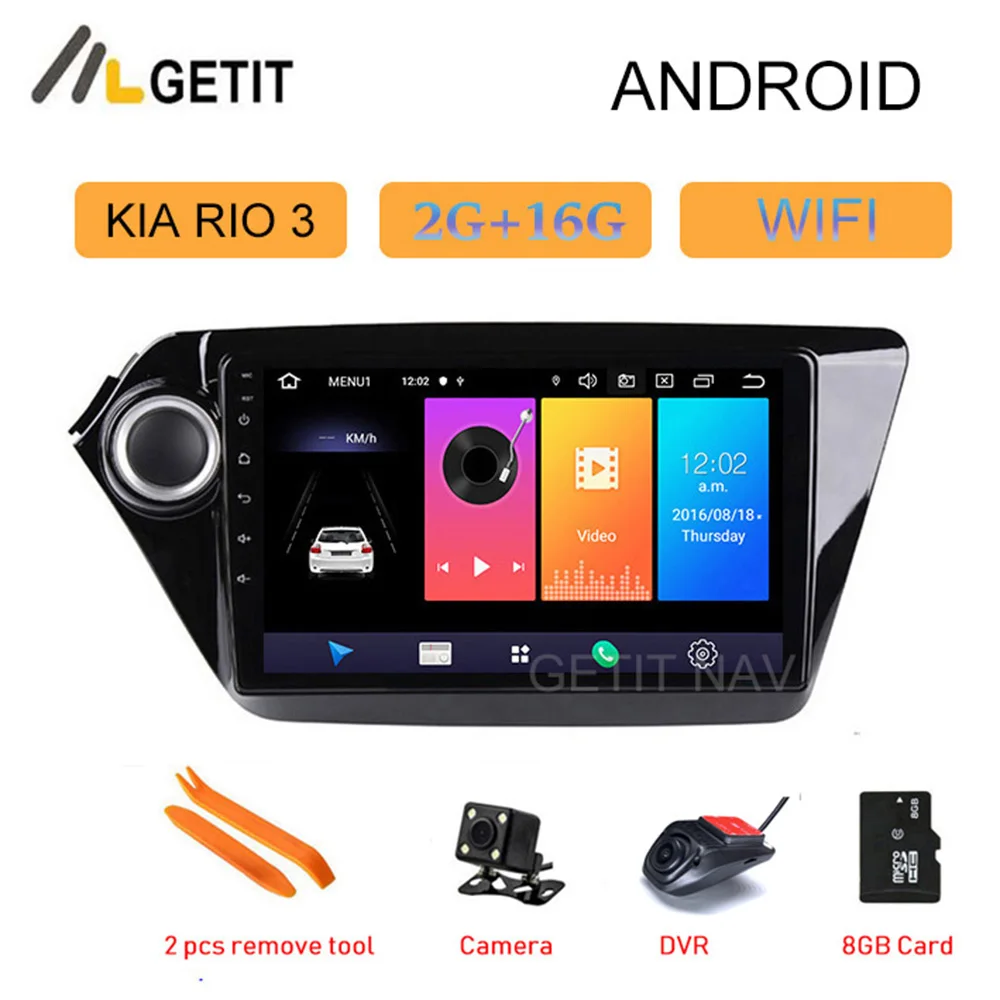 Android 9 0 автомобильный Радио gps навигация мультимедийный плеер для Kia RIO 3 (2011-2015) |