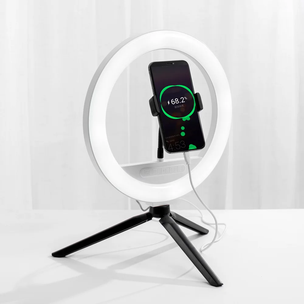 10 дюймовая шпилька кольцо заполняющий Светильник Настольный светодиодный