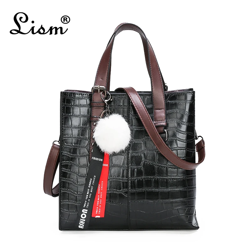 

Luxury Handbag Women Bags Women Hairball Shoulder Bag Ladies Hand Bags Vintage Leather Messenger Bag Female HandBag bolso mujer