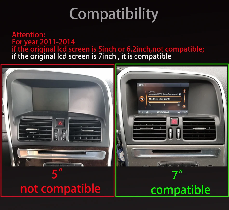 

For Volvo XC60 2009 2010 2011 2012 2013-2017 PX6 car stereo head unit 2din Android auto radio multimedia player GPS navi