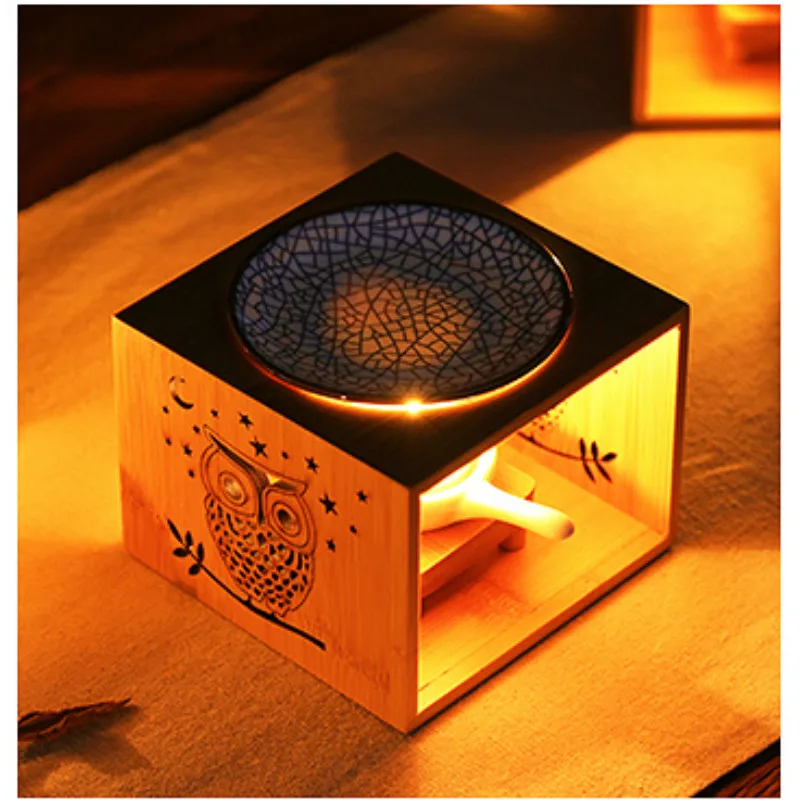 Дерево благовония держатель лампы в форме свечи горелки Творческий масло воск