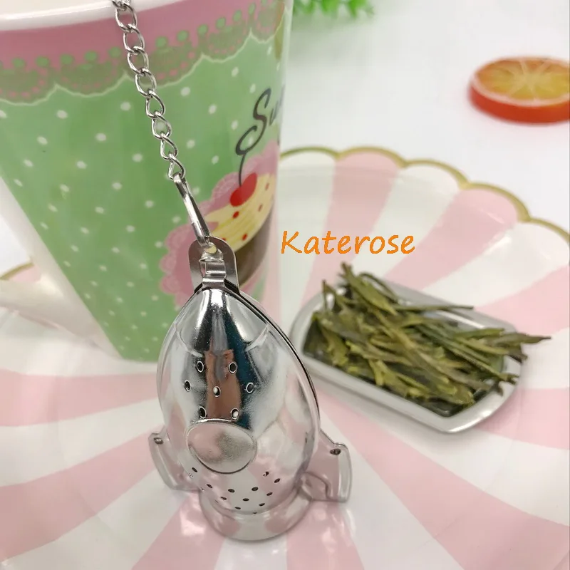 Rocket Design Stainless Steel Tea Infusers Party Supplies Metal Strainer Teaware Favors | Дом и сад