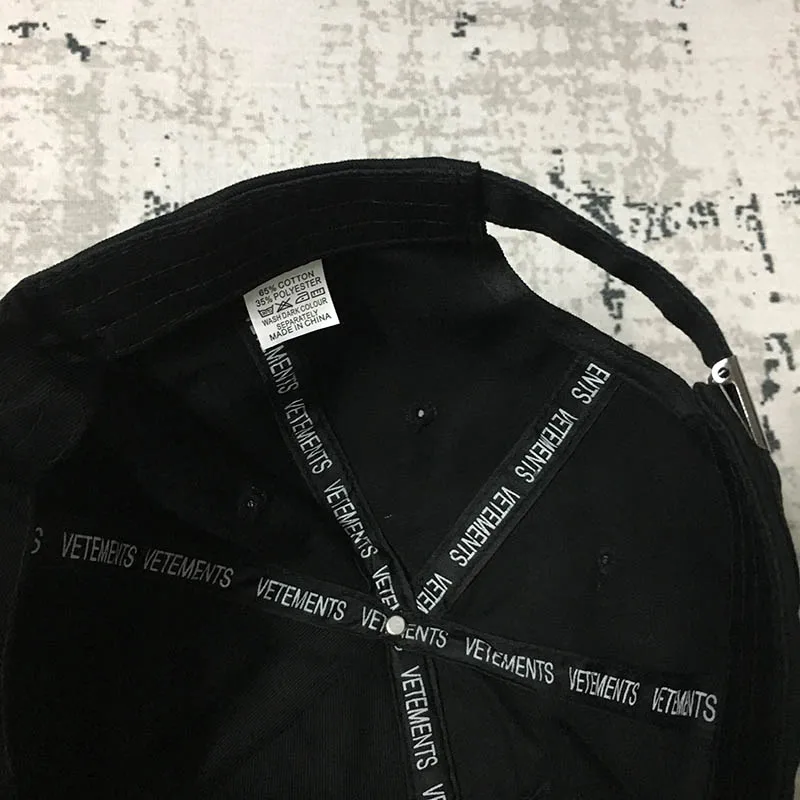Vetements New Baseball Caps Embroidery Vetement Hats Adjustalbe