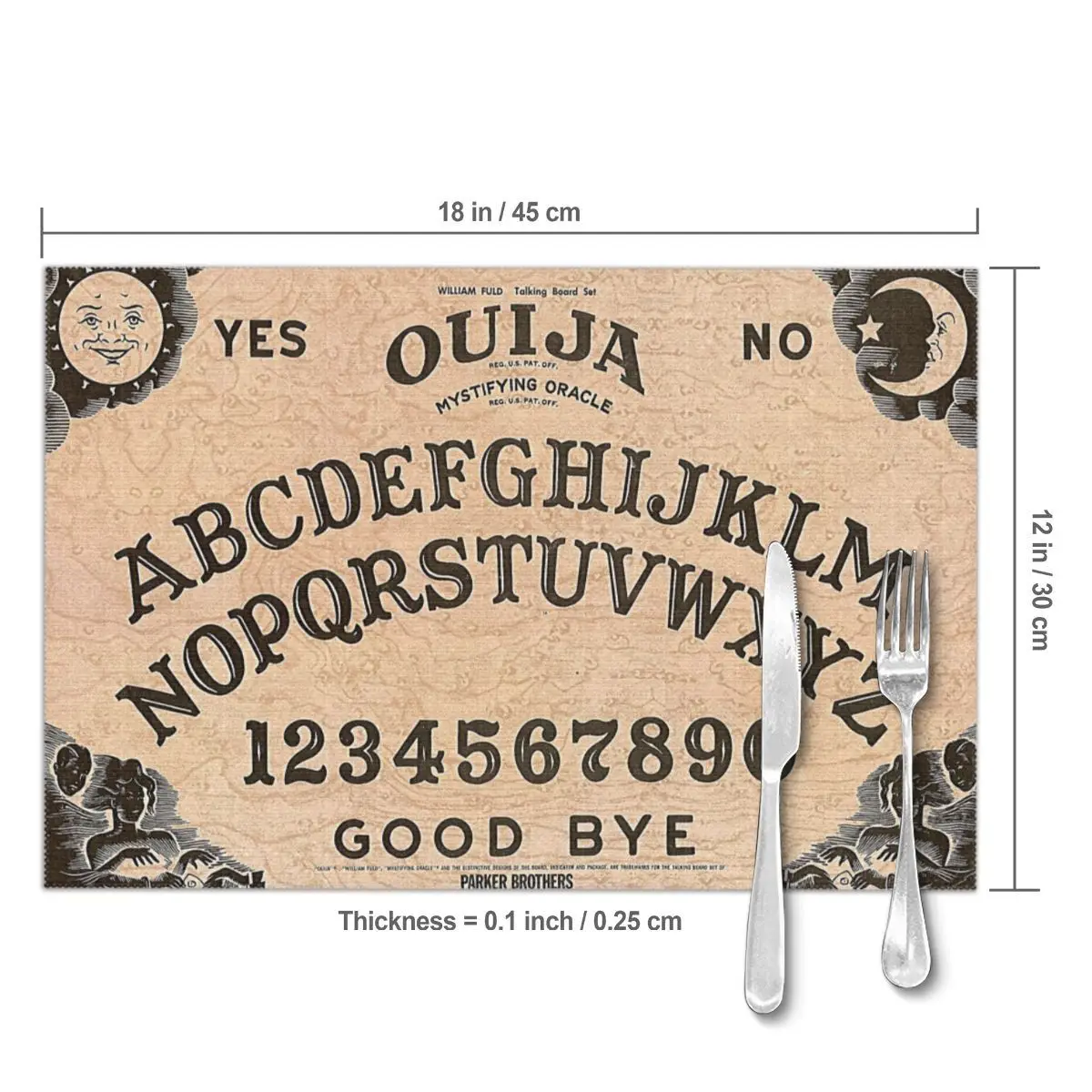6 шт. коврики для стола Ouija доска с принтом алкогольных напитков столов