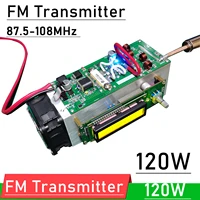 120w fm transmitter stereo audio 87 5 108mhz radio station ham full protection design digital display broadcast station receiver