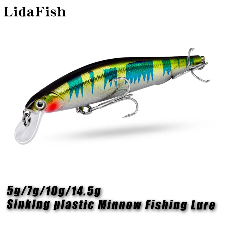 

1Pcs High-quality Minnow Fishing Tackle 5g/7g/10g/14.5g Hard Bait Fishing Tackle Accessories 5 Colors Available