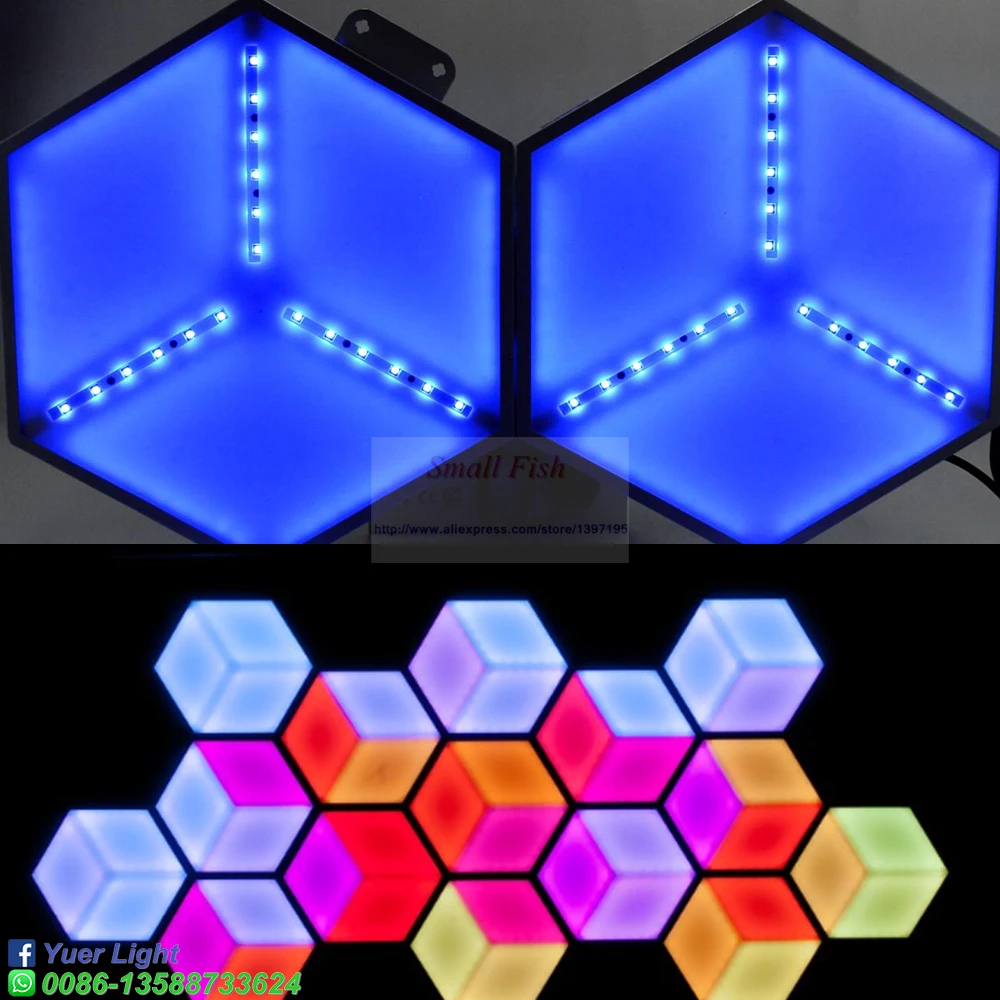 3 в 1 светодиодные панели с эффектом RGB 12 шт./лот | Лампы и освещение