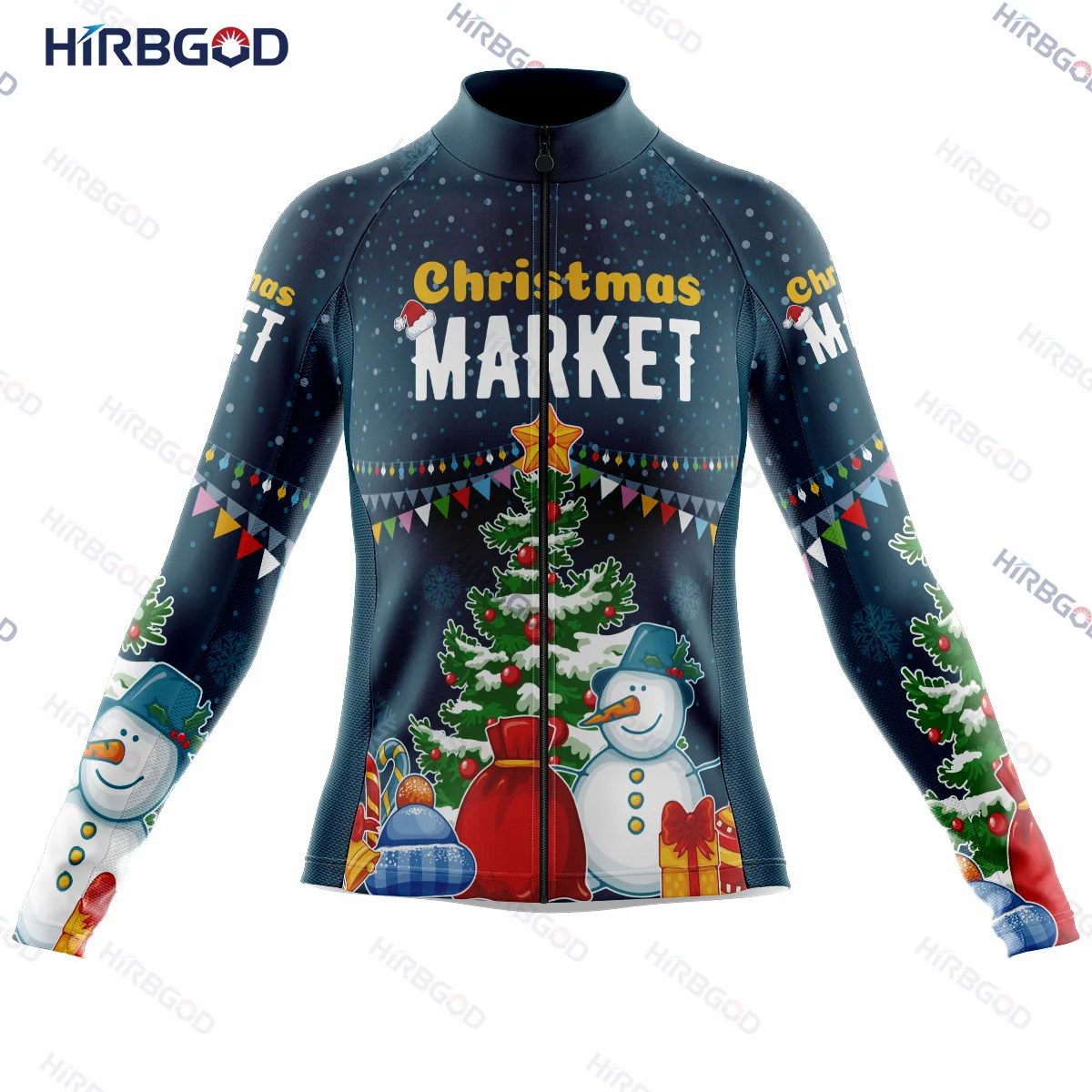 

Горячая Распродажа 2022, велоджерси HIRBGOD с рождественской елкой, Женская Осенняя дышащая велосипедная рубашка с длинным рукавом, одежда, Джер...