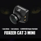 Камера Foxeer Cat 3 Mini 1200TVL 0,00001lux Super StarLight, FPV камера M12, 2,1 мм, 4,6-20 в, 22 х22 мм, для РУ FPV гоночных беспилотных летательных аппаратов