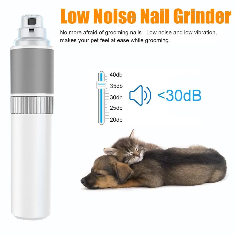 Электрическая точилка для ногтей собак ультра тихие кусачки когтей домашних