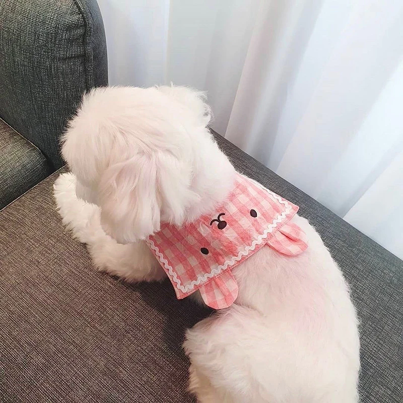 

Pet Dog Bandana Adjustable Cute Rabbit Bibs Saliva Scarf Washable Pet Drool Towel for Teddy the Bear and Dog the Pomerang Cat