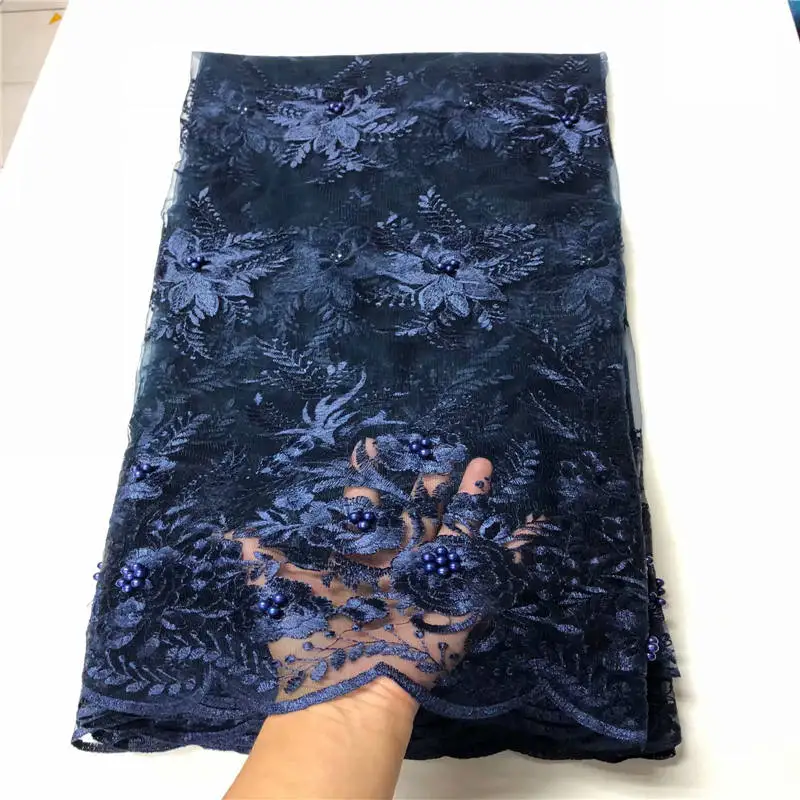 Оранжевая нигерийская кружевная ткань 2020 африканская высокого качества