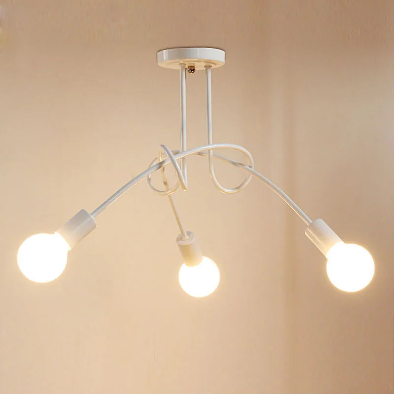 

Ceiling Light Modern Nordic Simple Personalized Creative Lamps Nordic Restaurant Bedroom Living Room Metal Material Iron