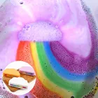 13 шт. Радужное мыло облако Соль для ванн, увлажняющий, отшелушивающий очистки кожи тела пена для ванны бомбы многоцветный пузырь для ребенка