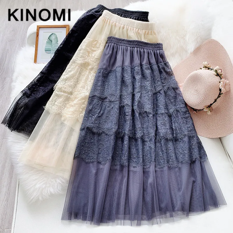 REALEFT 2020 Новинка весна лето элегантные кружевные фатиновые юбки для тортов