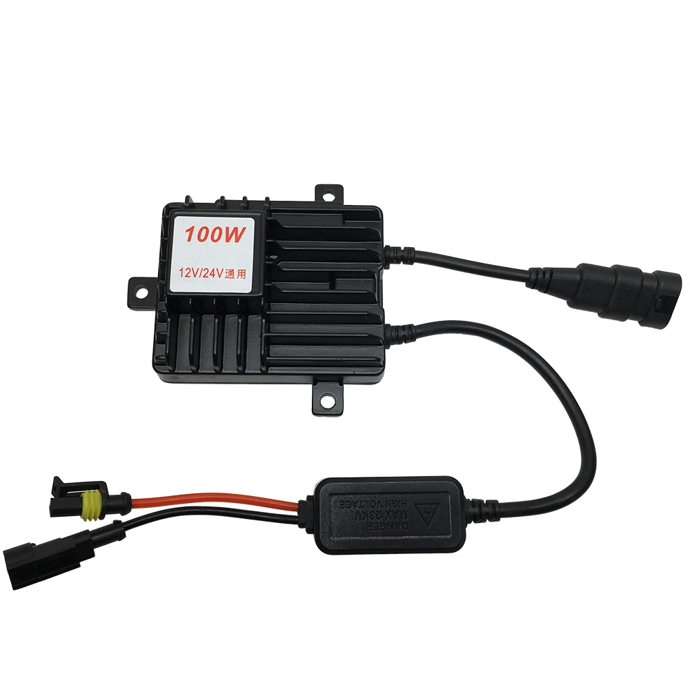 2021 100W ксеноновых фар Высокопрочная конструкция лампа фары комплект H1 H3 H7 H11 HB3 HB4 D2H