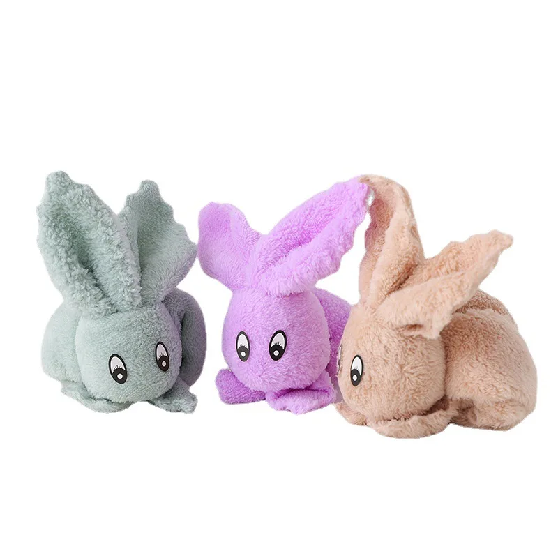 Полотенца-кролики в виде игрушек для сна детей, мягкие новорожденным, подарок на день рождения, свадьбу и День Святого Валентина, 10 штук, размер 30*30 см.