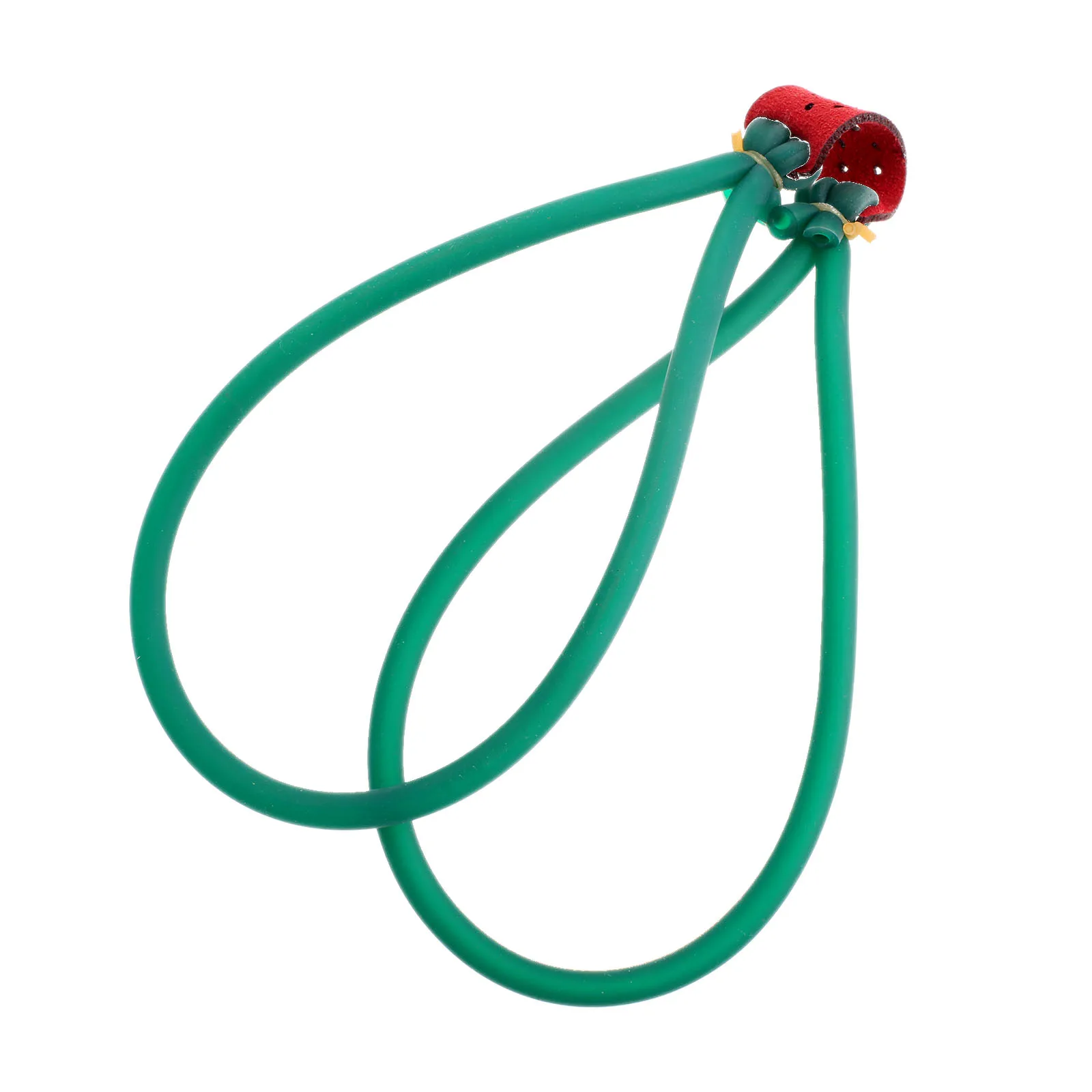 

New 1Pc Hunting Catapult Strong Powerful Elastic Rubber Band Tube 3*6mm 3060 With Leather Pouches Slingshots Accessories Green