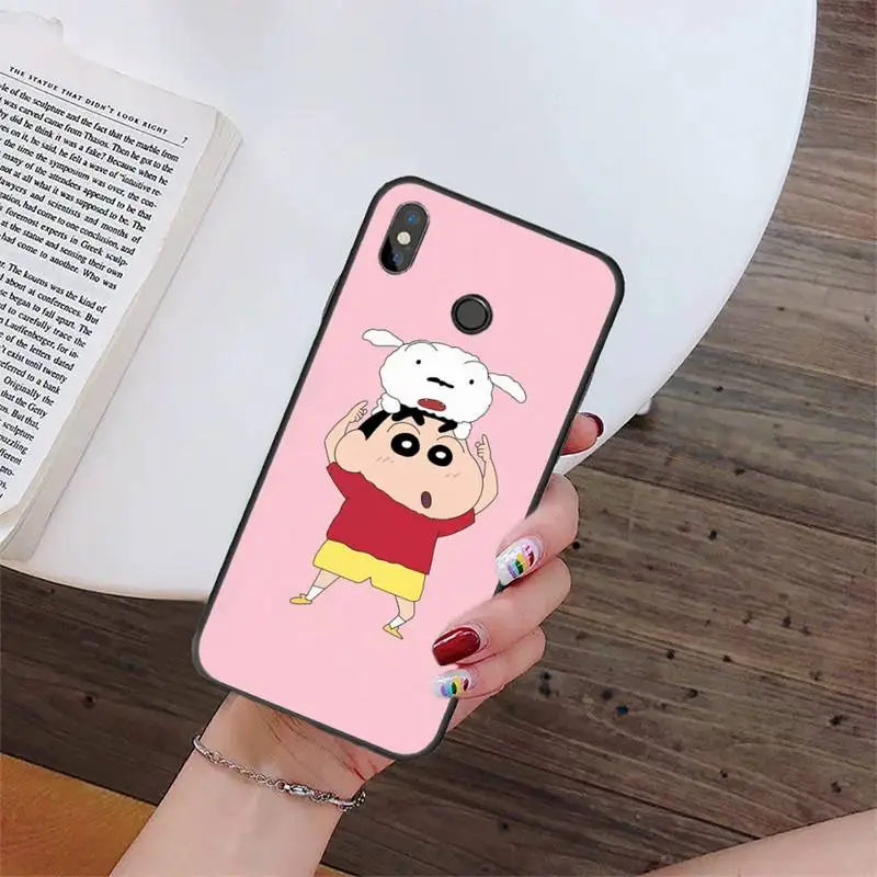 

Crayon Shin-Chan Phone Case For Xiaomi Redmi 4x 5 plus 6A 7 7A 8 mi8 8lite 9 note 4 5 7 8 pro