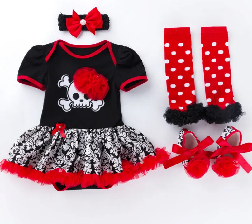 4 шт./комплект детские кружевные комбинезоны с юбкой пачкой|clothing sets|tutu leg warmerromper tutu