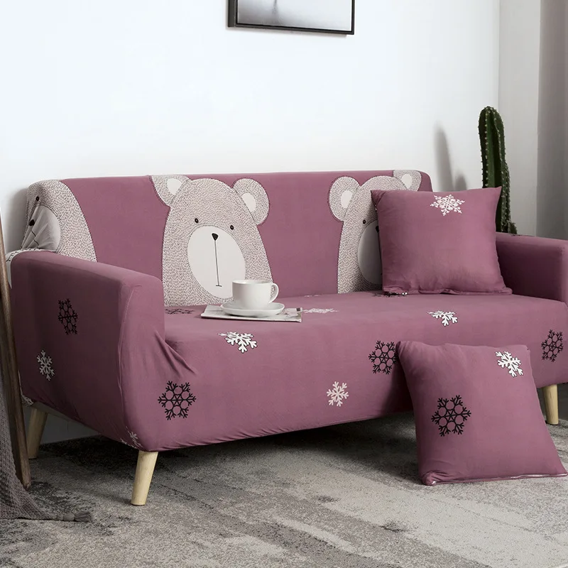 

Sofa Cover Elastic Plant Slip-Resistant Removable Tight Wrap Slip Covers 1/2/3/4-Seater Sofa Covers
