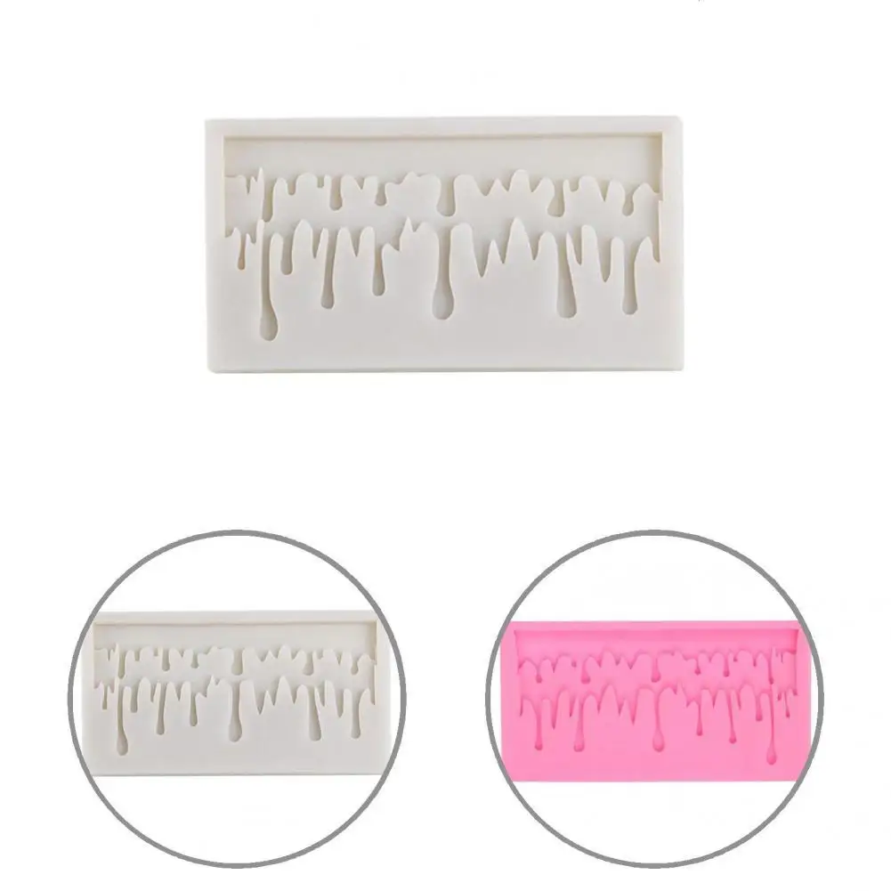 

Silicone Practical Microwave Safe Fondant Mold Icicle Shape Biscuits Mold Eco-friendly for Party