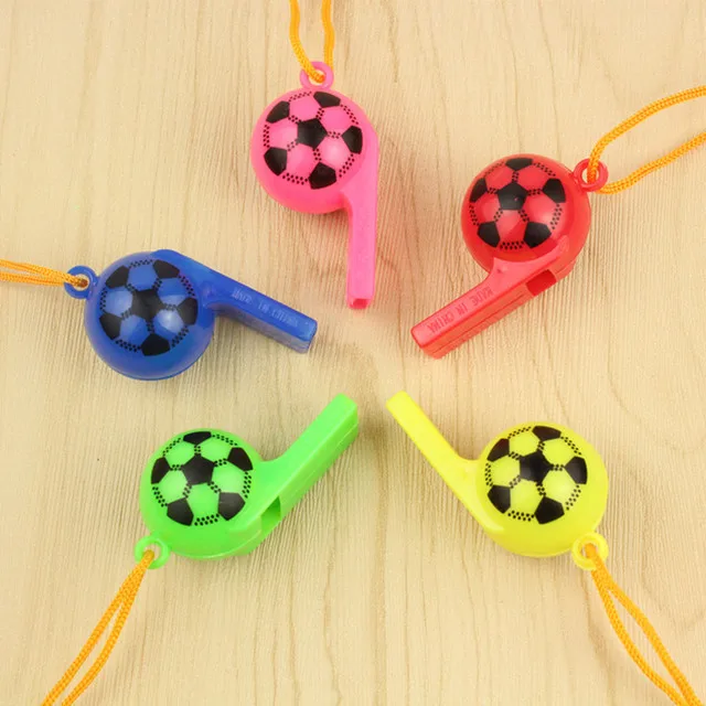 

10 Pcs/set Hot Sale Cute Mini Football Party Toy Favors Whistles Sports Birthday Tos Party Gifts Easter Basket Filler Kids Gifts