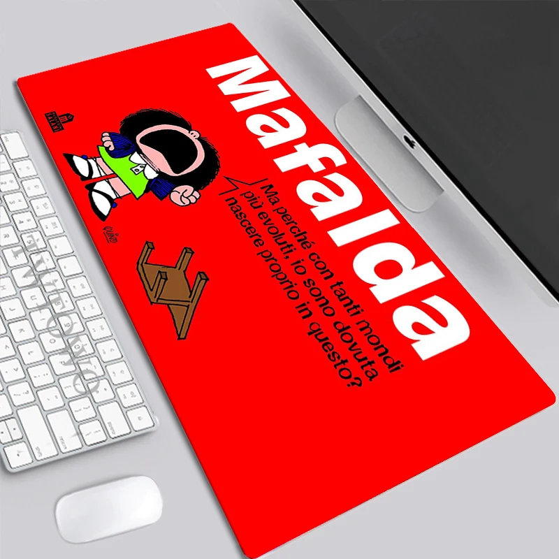 

Mousepad Large New HD Home Mouse Mat Desk Mats Mafalda Gamer Natural Rubber Office Anti-slip Soft Mouse Mat Desktop Mouse Pad