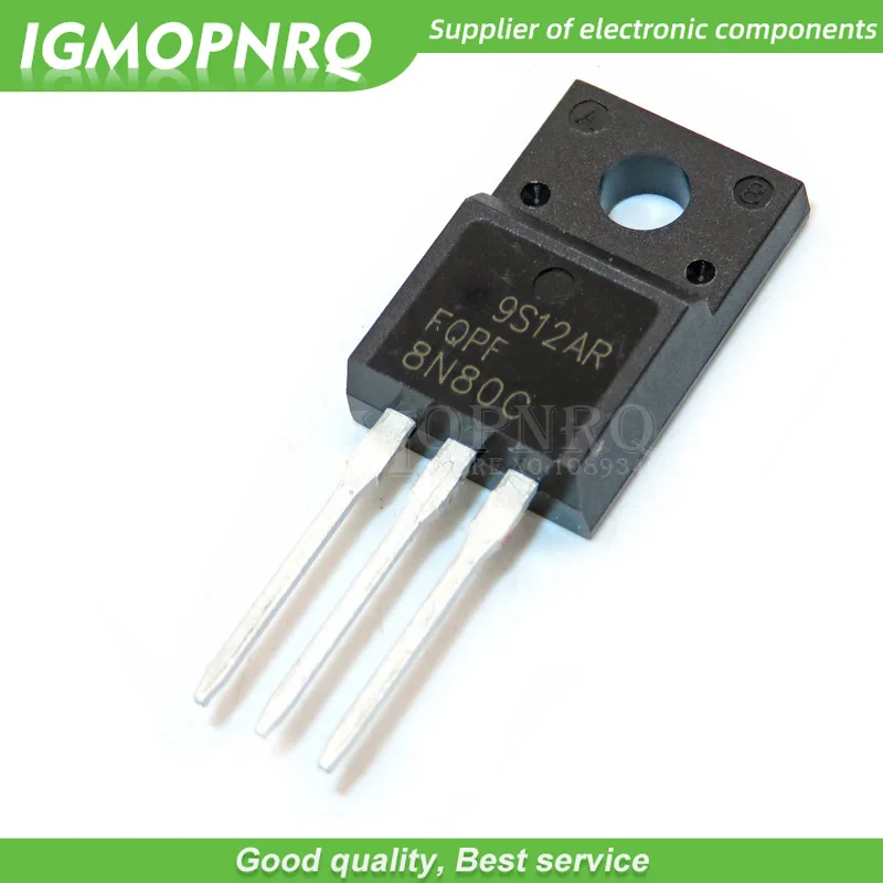 10 шт. FQPF8N80C 8N80C 8N80 800V 8A ЖК дисплей TO 220F ручка с эффектом поля новый оригинальный|pen