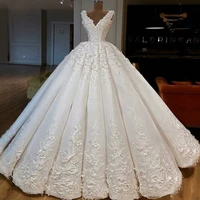 vestidos de novia hot luxury ball gown lace wedding dresses romantic ruffles bridal wedding gowns mariage bride dresses