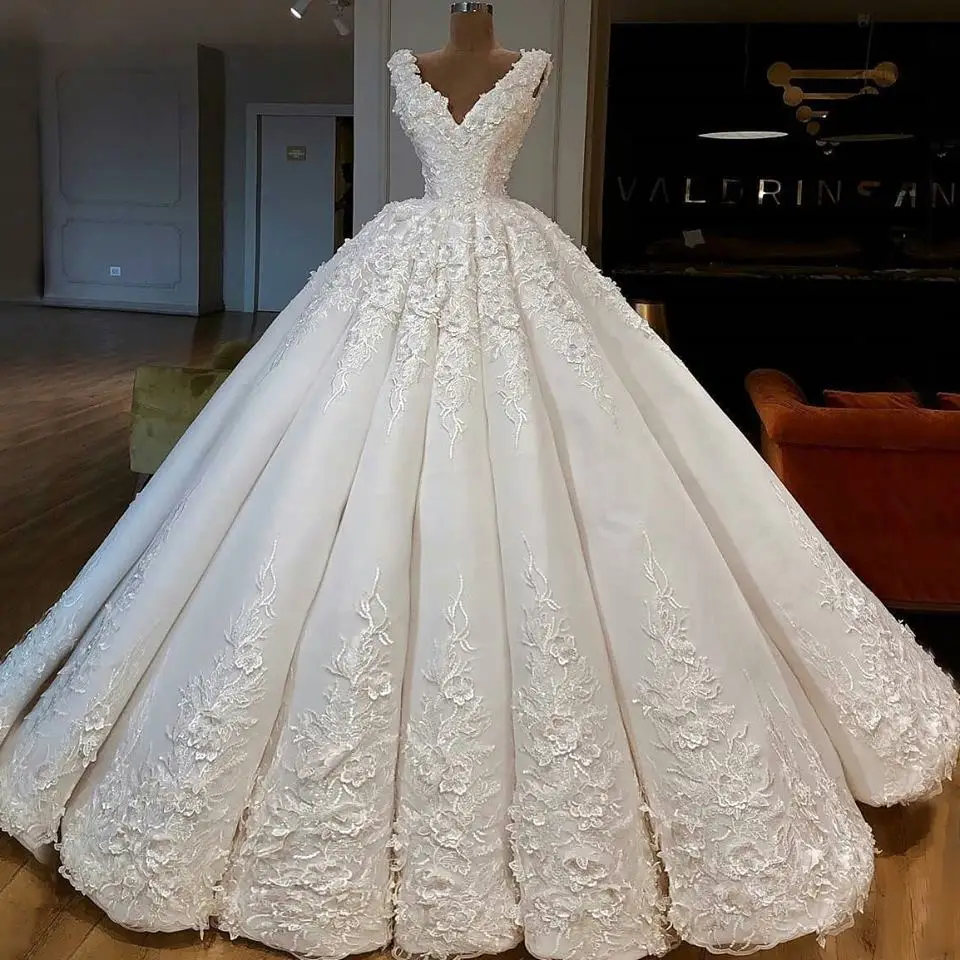 Vestidos De Novia горячее роскошное бальное платье кружевное романтичное свадебное с