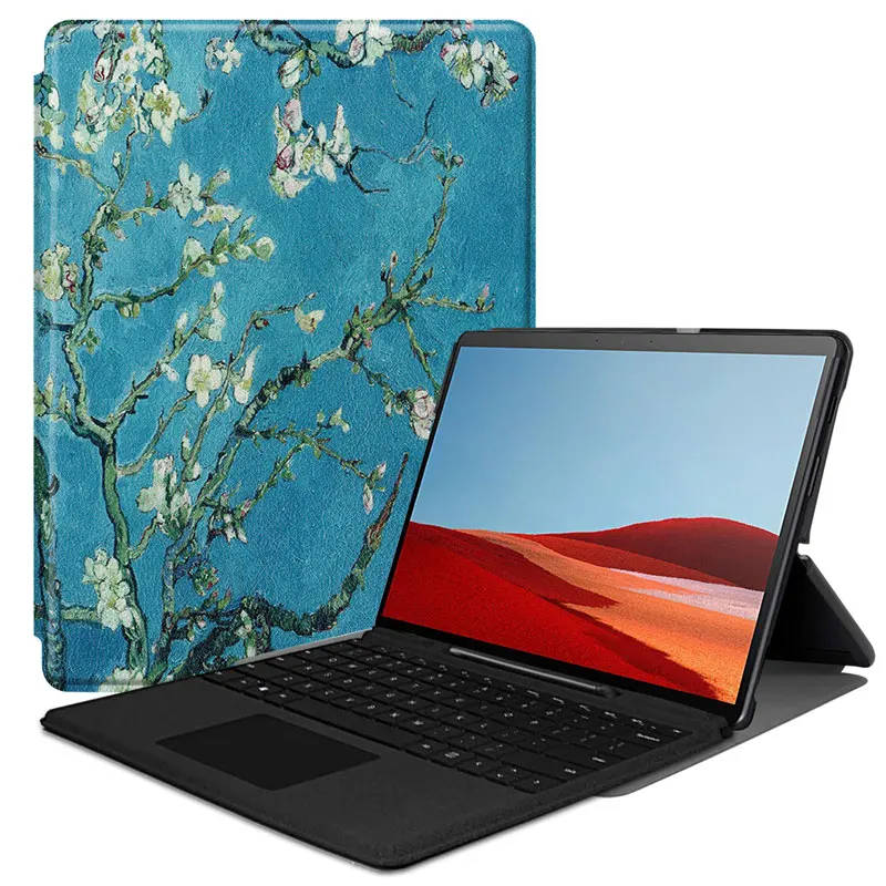 Tablet Case for Surface Pro X 13inch Foldable Stand Creative