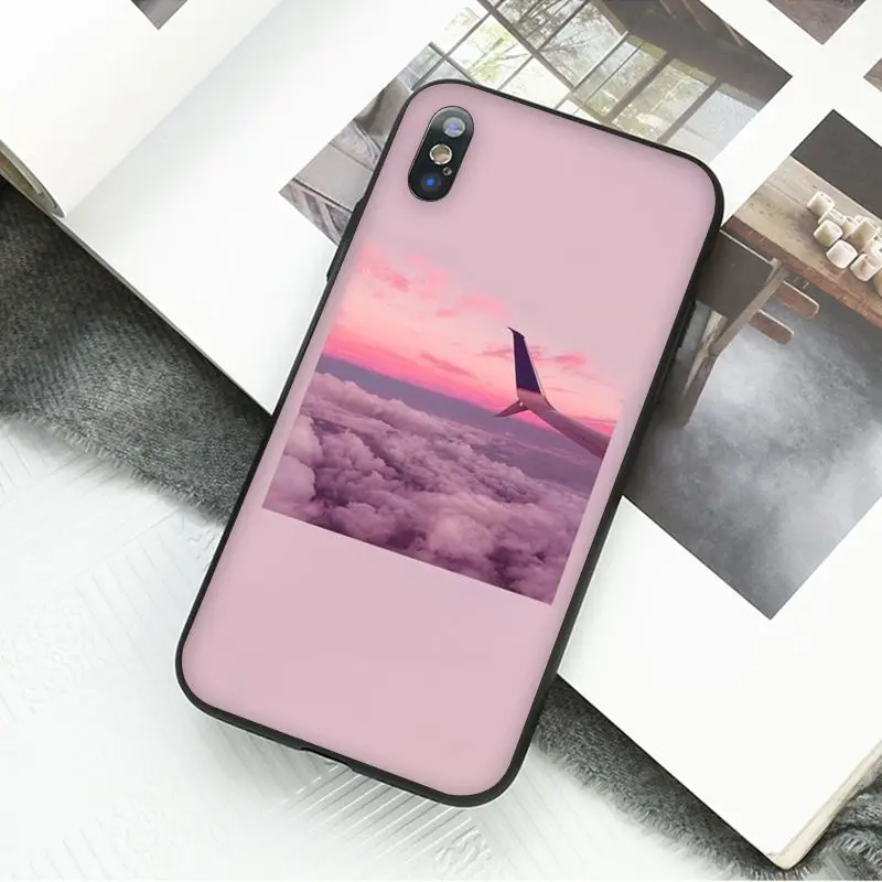 Yinuoda Винтажный Розовый эстетический песенок, черный чехол для телефона Apple iPhone 8 7 6 6S Plus X XS MAX 5 5S SE XR, чехлы