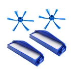 HEPA фильтр Швабра Ткань боковая щетка набор для Philips FC8007 FC8792 FC8794 FC8796 пылесос запасные части
