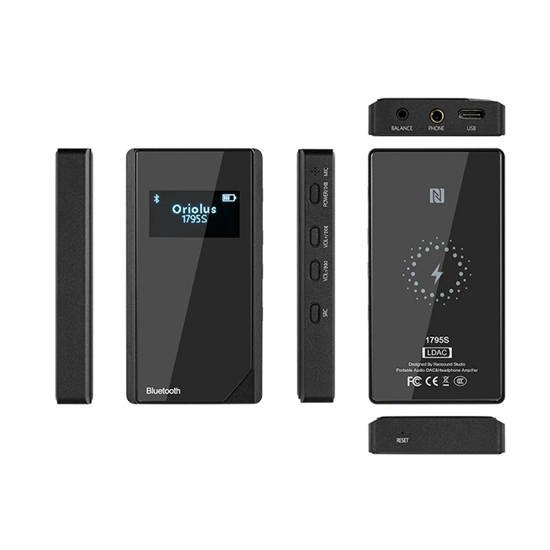 Oriolus 1795S Portable Bluetooth Decoding & Headphone amp Dual CS43131 DAC chip CSR8675 BT Receive Chip 2.5mm/3.5mm PO | Электроника
