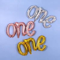 1pc 10750cm large conjoined one aluminum foil balloon baby 1 year old birthday decoration letter aluminum film balloons